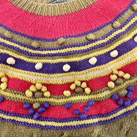 Colorful Women's Crew Neck Sweater - Picture 16 of 16